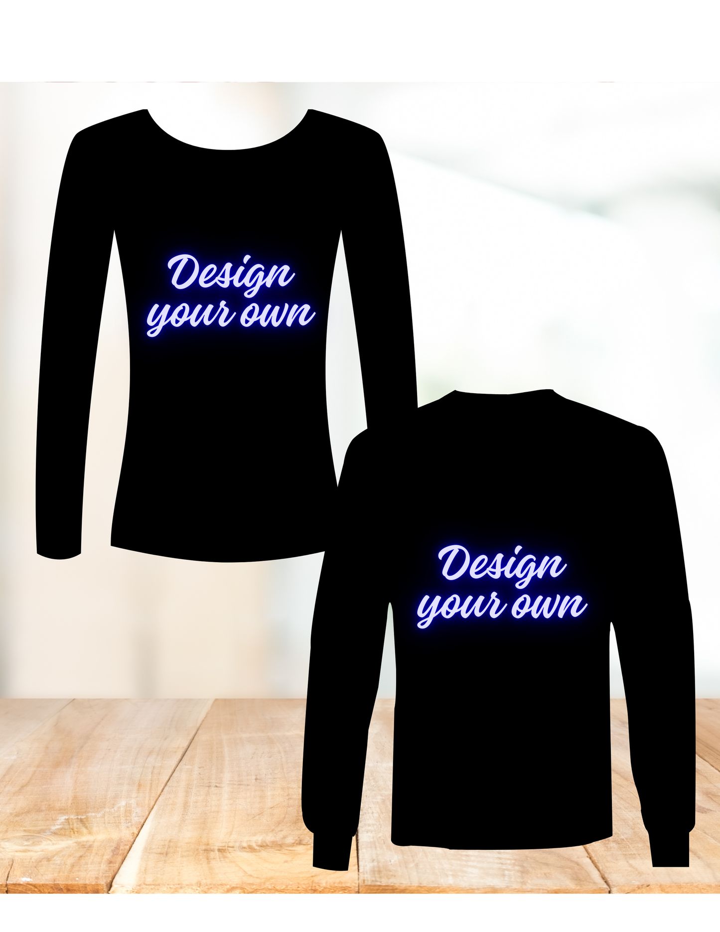 CUSTOMIZE YOUR OWN (VINYL) Long Sleeve T-SHIRT (UNISEX)