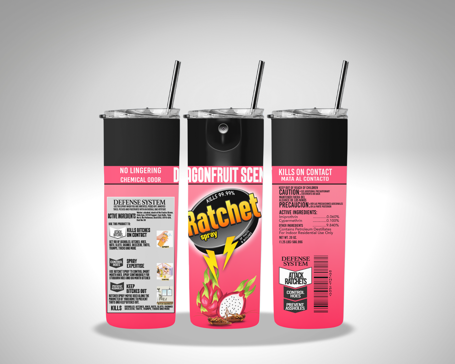 Ratchet Spray Tumbler