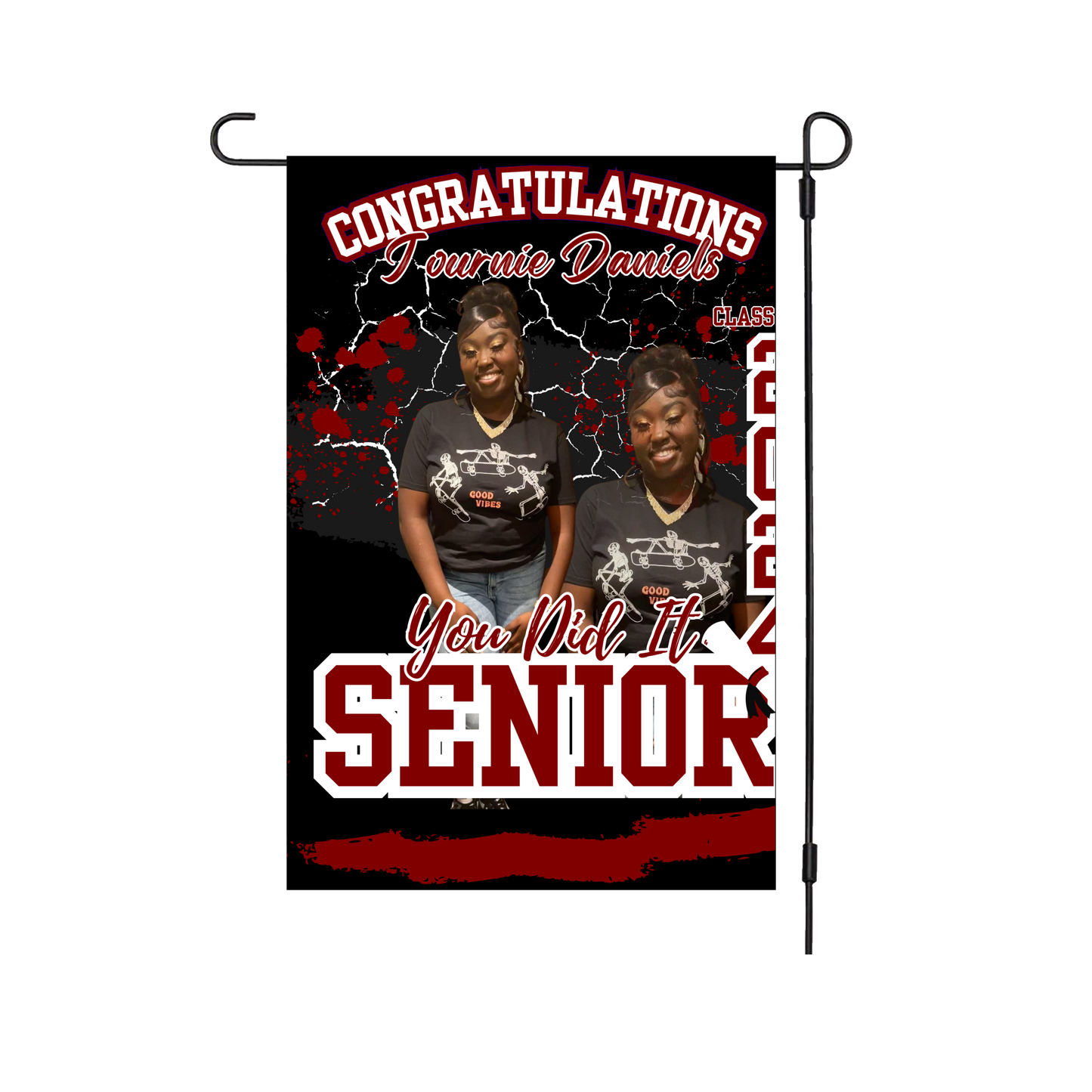 Graduation Garden Flag