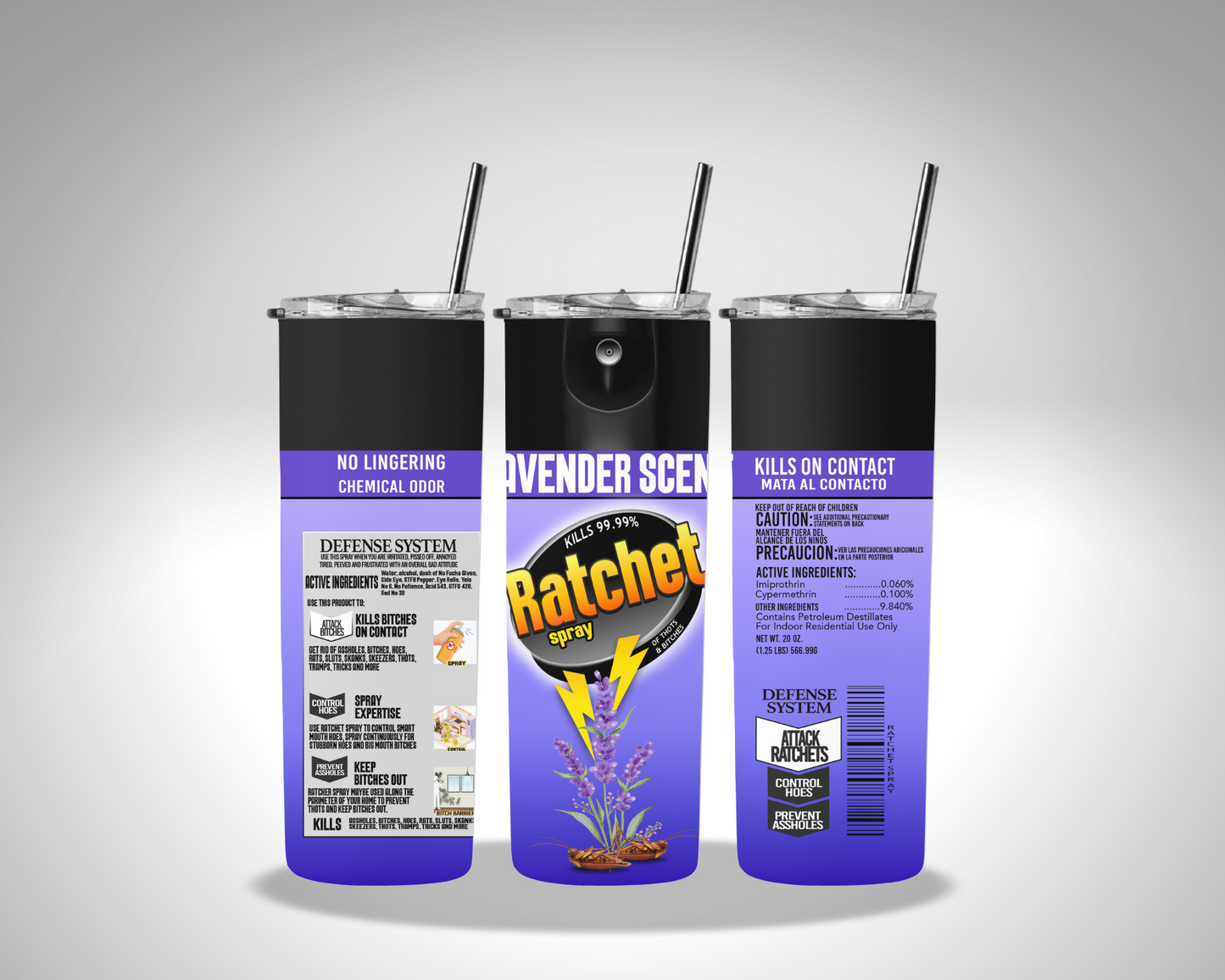 Ratchet Spray Tumbler