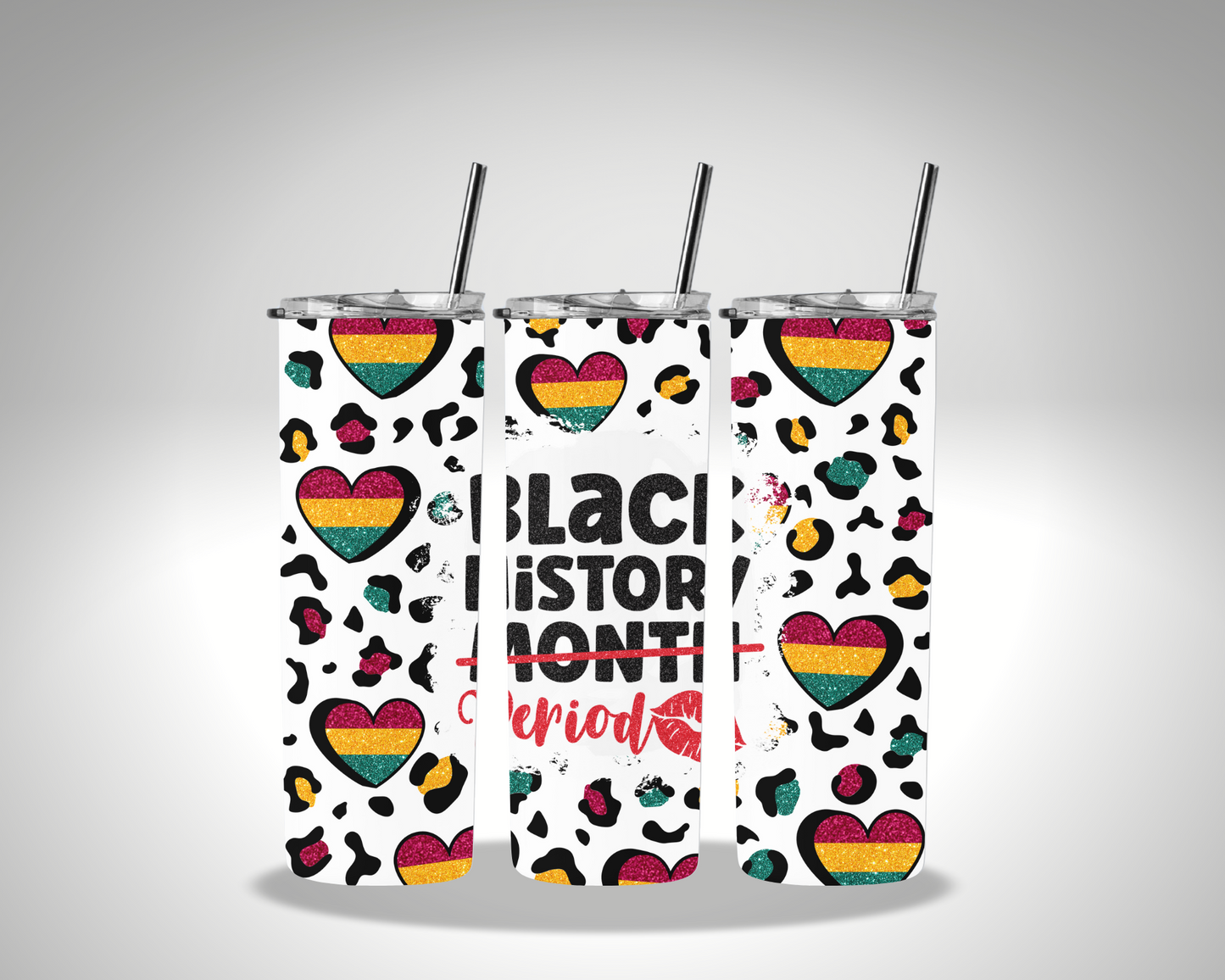 BLACK HISTORY PERIOD SUBLIMATION SHIRT AND TUMBLER COMBO