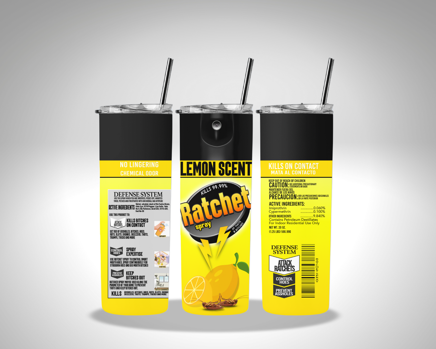 Ratchet Spray Tumbler
