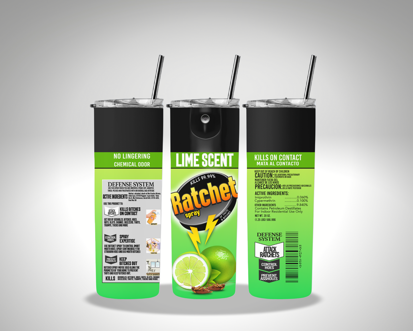 Ratchet Spray Tumbler
