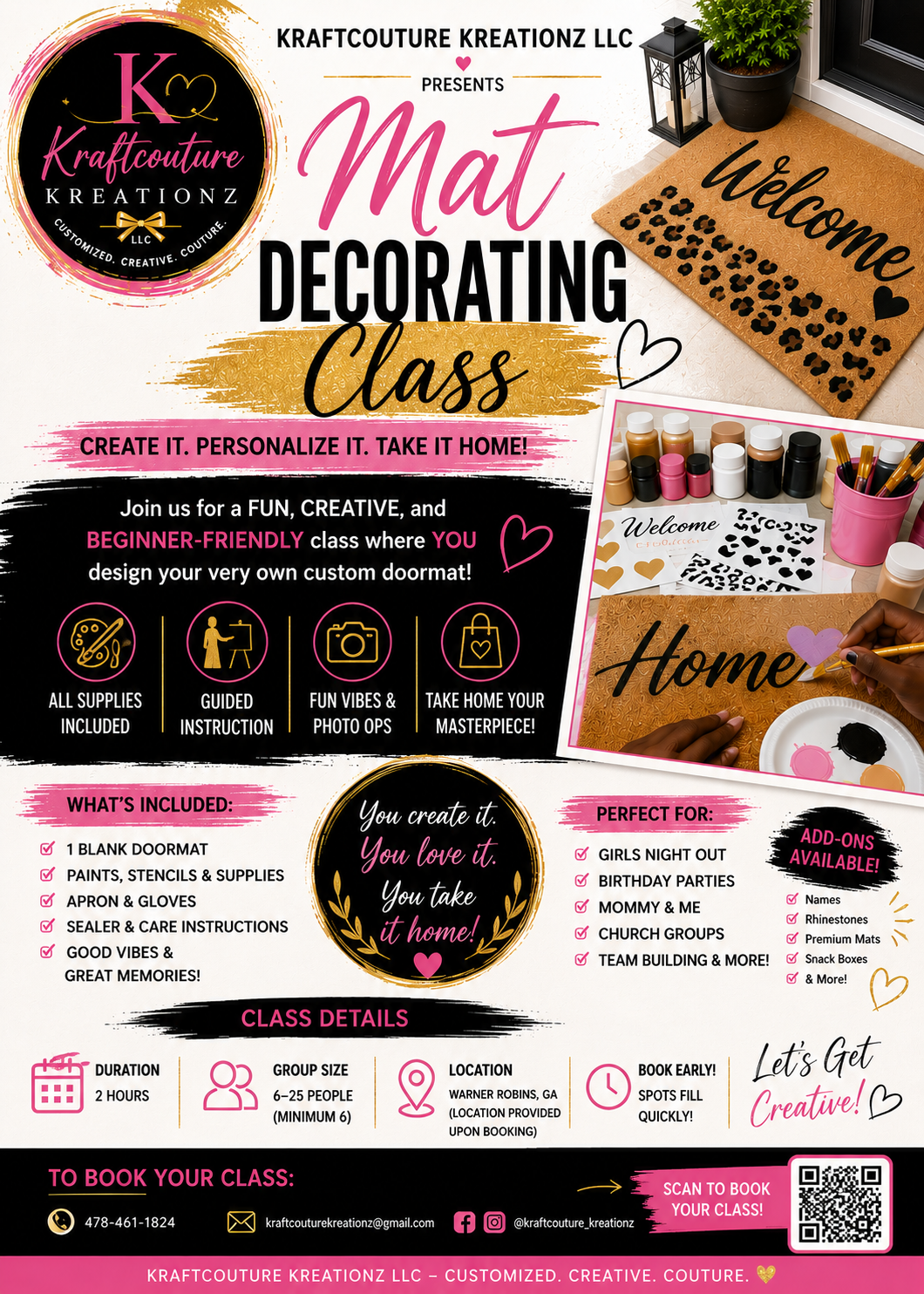 Doormat Decorating Class