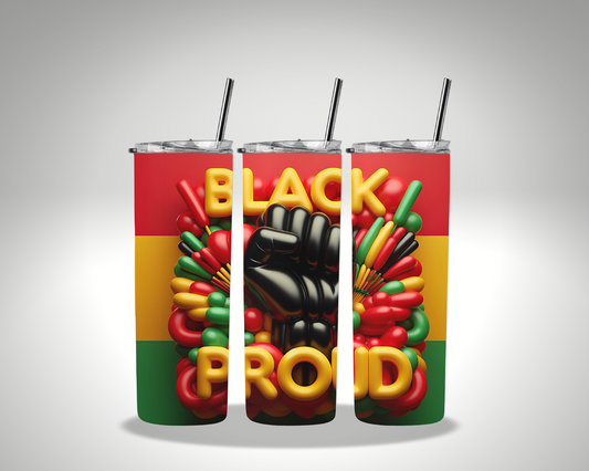 BLACK PROUD TUMBLER