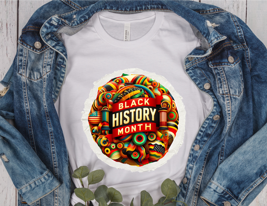 BLACK HISTORY MONTH SUBLIMATION SHIRT